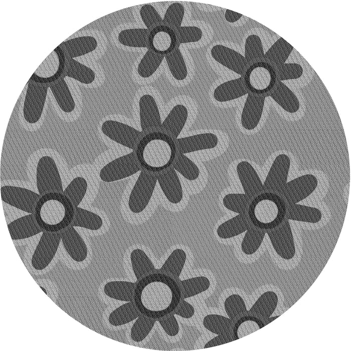 Square Patterned Gray Rug, pat3001gry