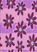 Patterned Violet Purple Rug, pat3001pur