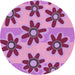 Square Patterned Violet Purple Rug, pat3001pur