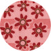 Square Machine Washable Transitional Red Rug in a Living Room, wshpat3001rd