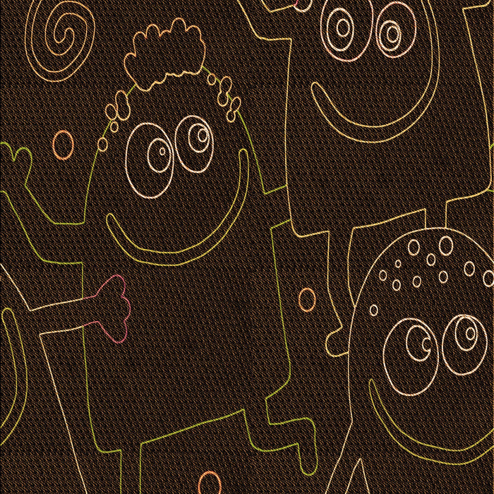 Machine Washable Transitional Black Rug, wshpat3002org