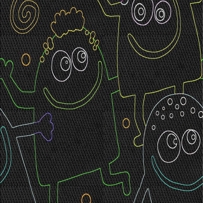 Machine Washable Transitional Gray Rug, wshpat3002