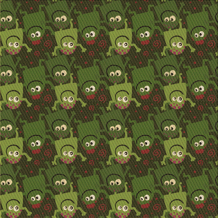 Round Machine Washable Transitional Chocolate Brown Rug, wshpat3003brn