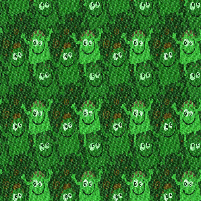 Machine Washable Transitional Deep Emerald Green Rug, wshpat3003grn