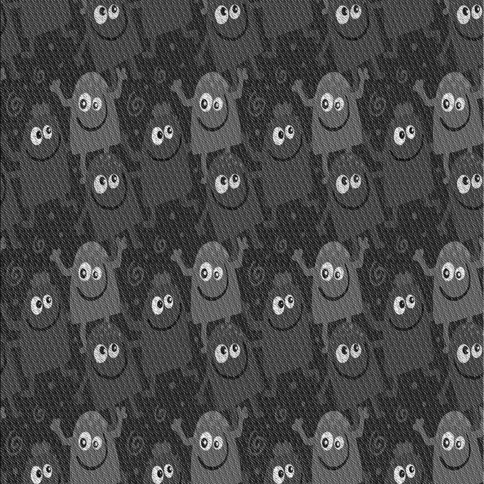 Patterned Charcoal Black Rug, pat3003gry