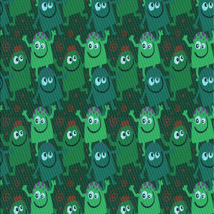 Machine Washable Transitional Deep Teal Green Rug, wshpat3003lblu