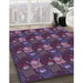 Machine Washable Transitional Orchid Purple Rug in a Family Room, wshpat3003pur