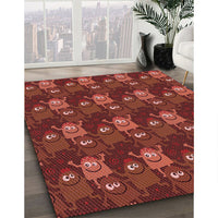 Patterned Red Rug, pat3003rd