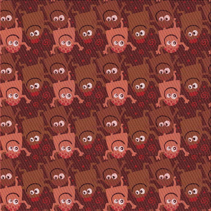 Round Machine Washable Transitional Red Rug, wshpat3003rd