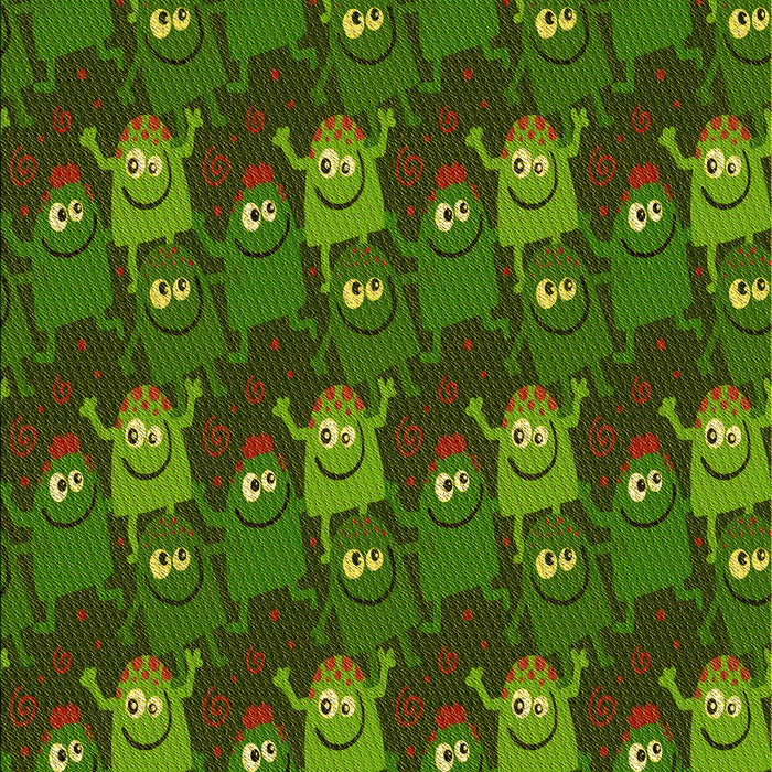 Machine Washable Transitional Dark Forest Green Rug, wshpat3003yw