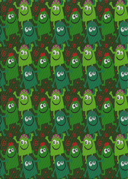 Machine Washable Transitional Dark Forest Green Rug, wshpat3003