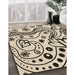 Machine Washable Transitional Coffee Brown Rug in a Family Room, wshpat3004brn