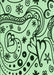 Patterned Mint Green Rug, pat3004grn