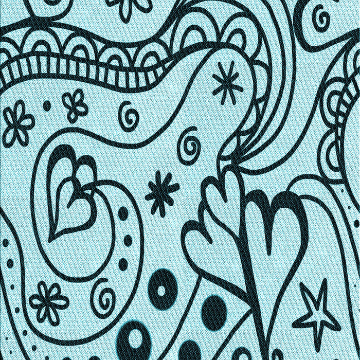 Machine Washable Transitional Electric Blue Rug, wshpat3004lblu