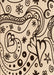 Patterned Saddle Brown Rug, pat3004org