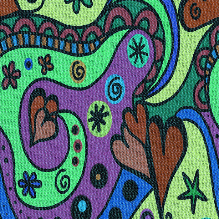 Machine Washable Transitional Plum Purple Rug, wshpat3005lblu