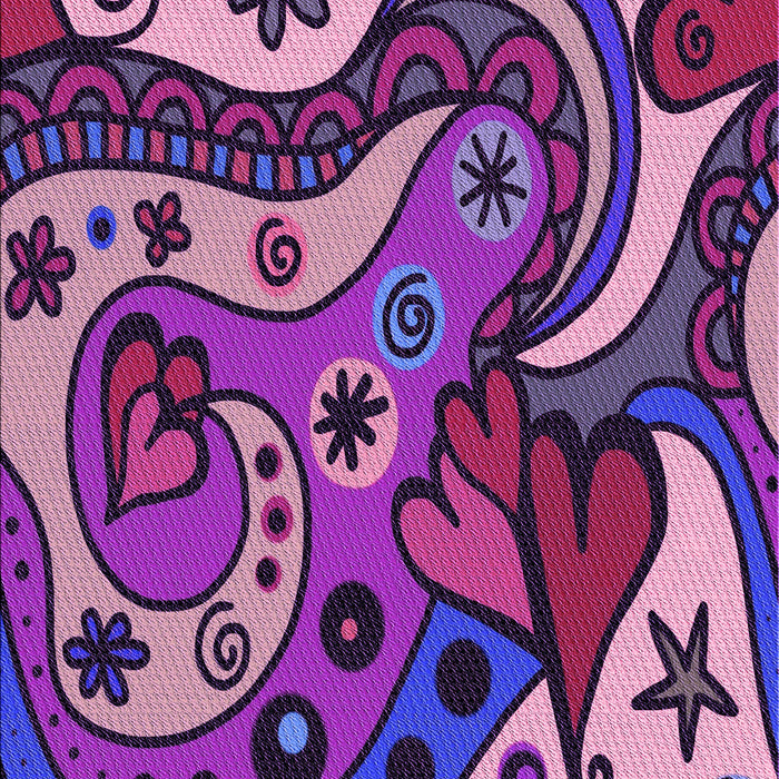 Machine Washable Transitional Dark Magenta Purple Rug, wshpat3005pur