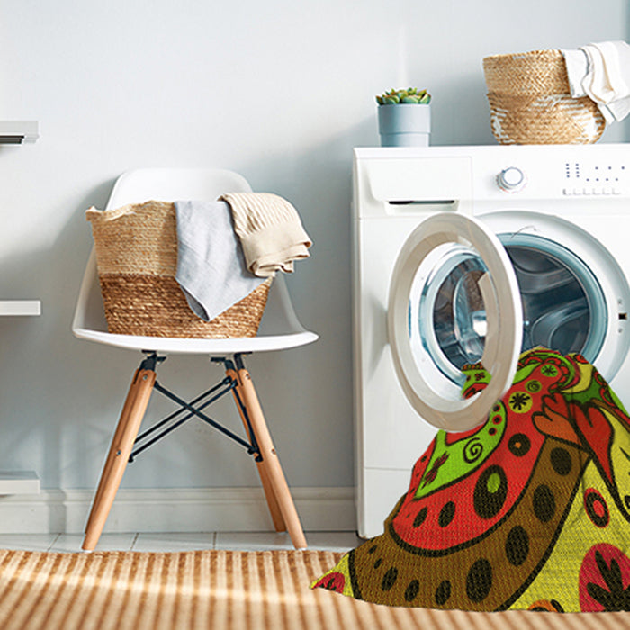 Machine Washable Transitional Pistachio Green Rug in a Washing Machine, wshpat3005yw