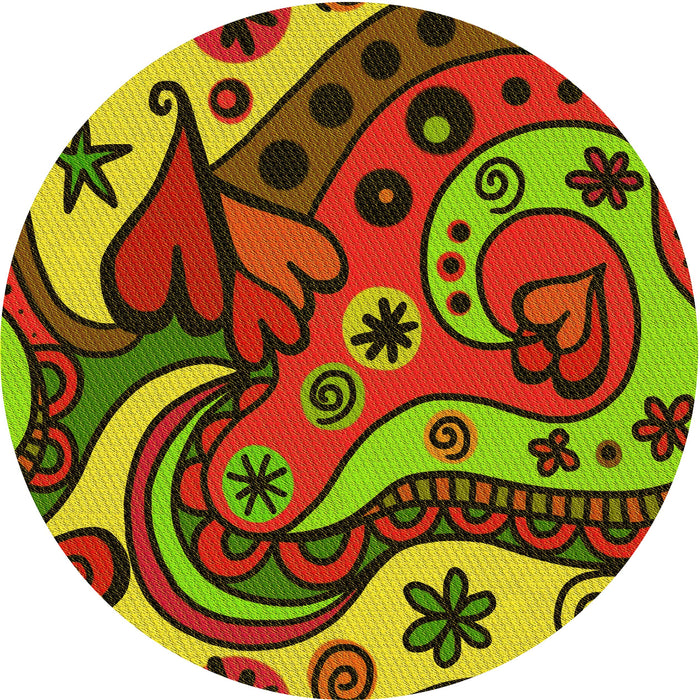 Square Machine Washable Transitional Pistachio Green Rug in a Living Room, wshpat3005yw