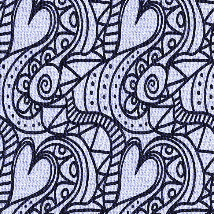 Patterned Blue Rug, pat3007blu