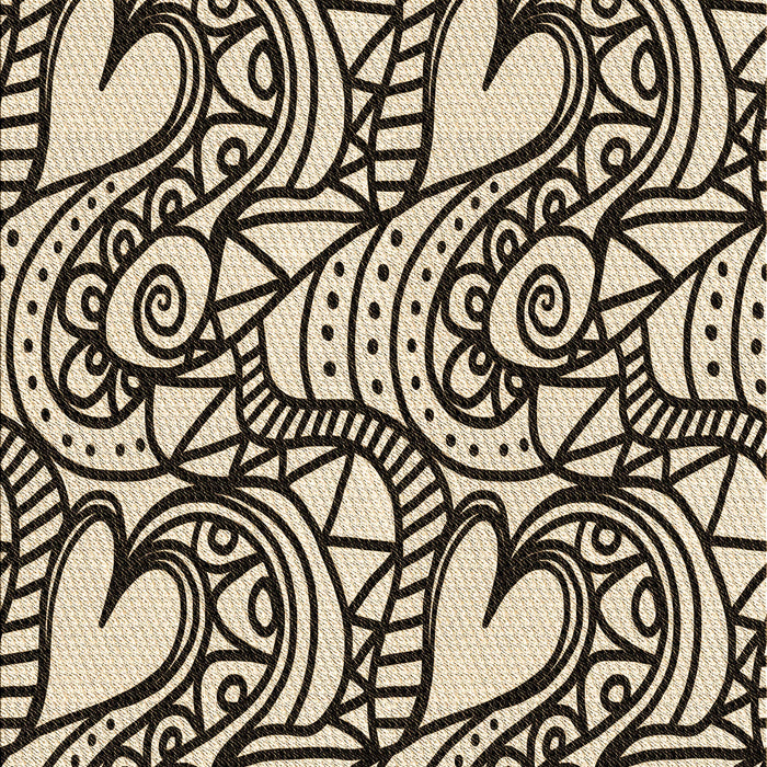 Patterned Golden Blonde Gold Rug, pat3007brn