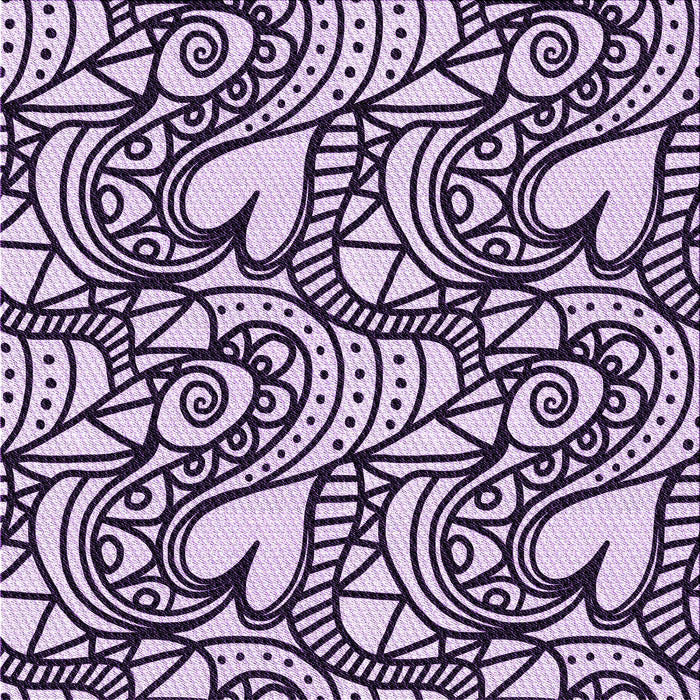 Round Patterned Blossom Pink Rug, pat3007pur