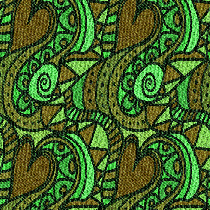 Patterned Dark Forest Green Rug, pat3008grn