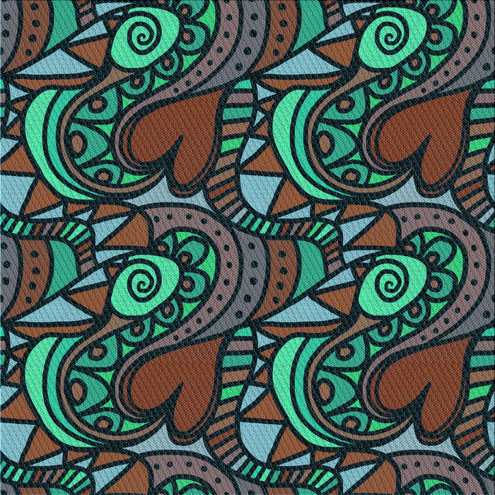 Round Patterned Charcoal Black Rug, pat3008lblu