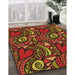 Machine Washable Transitional Dark Red Rug in a Family Room, wshpat3008org