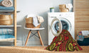 Machine Washable Transitional Dark Red Rug in a Washing Machine, wshpat3008org