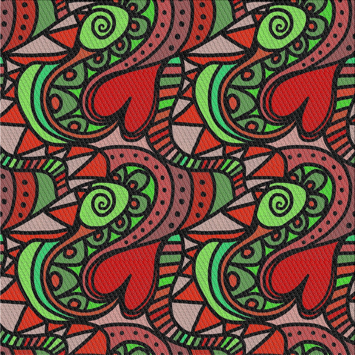 Square Patterned Dark Green Modern Rug, pat3008