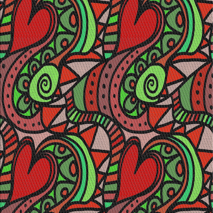 Patterned Dark Green Modern Rug, pat3008