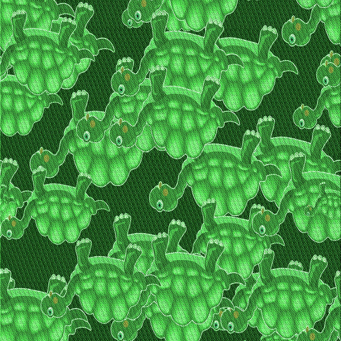 Patterned Green Rug, pat3009grn