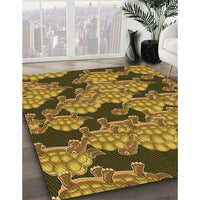 Patterned Yellow Rug, pat3009org