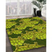 Patterned Green Rug in Family Room, pat3009yw