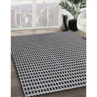 Patterned Gunmetal Green Novelty Rug, pat300