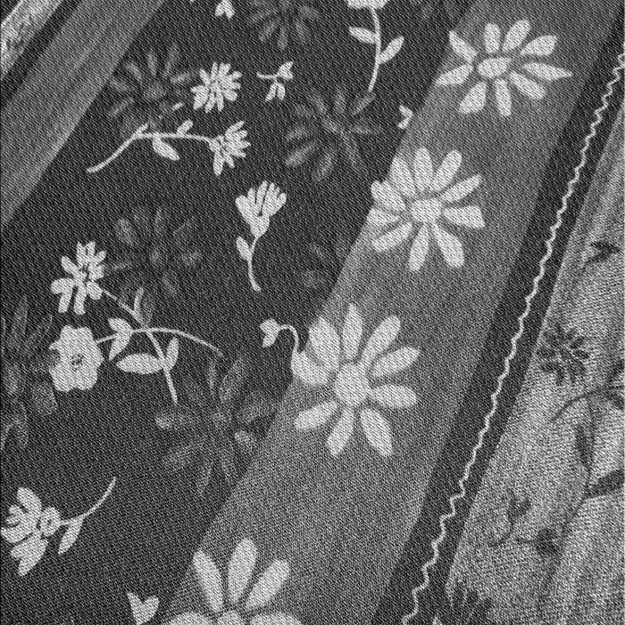 Machine Washable Transitional Gunmetal Gray Rug, wshpat301gry