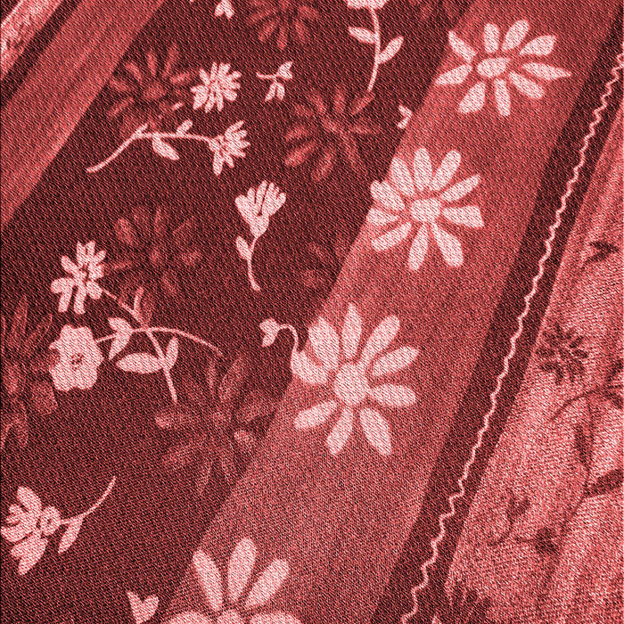 Patterned Cranberry Red Rug, pat301rd