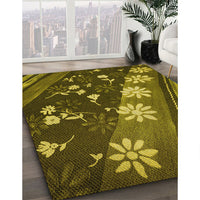 Patterned Brown Rug, pat301yw