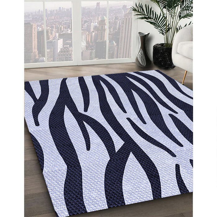 Machine Washable Transitional Night Blue Rug in a Family Room, wshpat3010blu