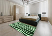 Patterned Light Green Rug in a Bedroom, pat3010grn