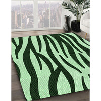 Patterned Light Green Rug, pat3010grn