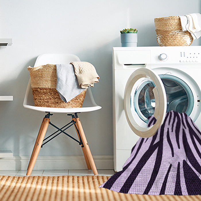 Machine Washable Transitional Blossom Pink Rug in a Washing Machine, wshpat3010pur