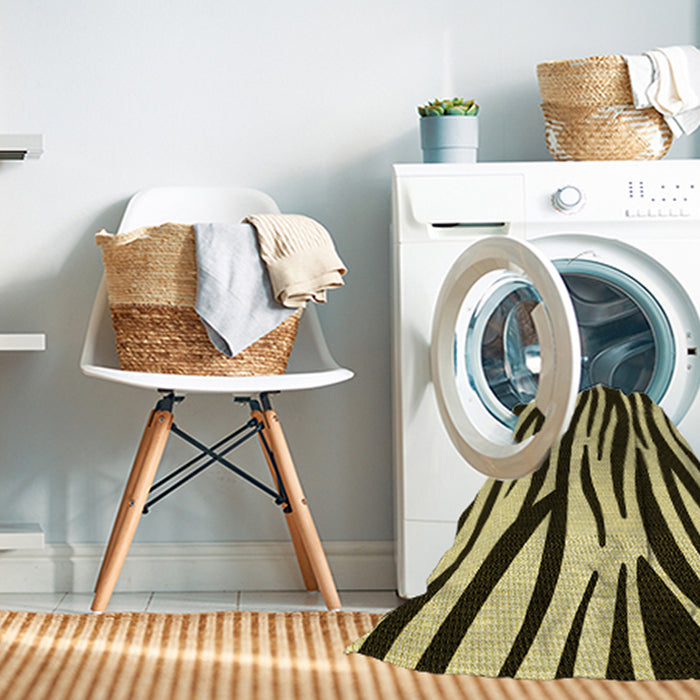 Machine Washable Transitional Midnight Gray Rug in a Washing Machine, wshpat3010yw