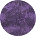 Square Patterned Purple Rug, pat3011pur