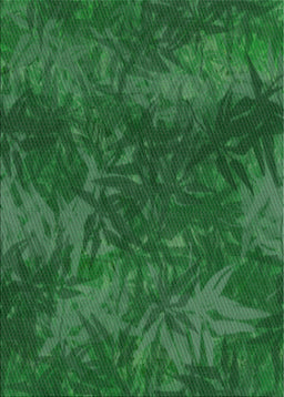 Patterned Deep Emerald Green Novelty Rug, pat3011