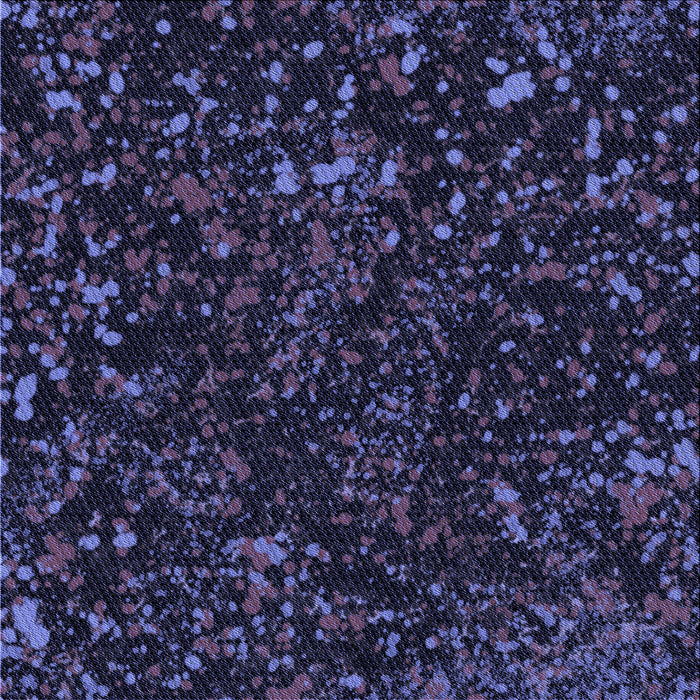 Round Patterned Deep Periwinkle Purple Rug, pat3012blu