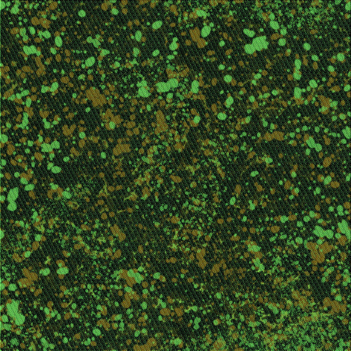 Round Patterned Black Rug, pat3012grn