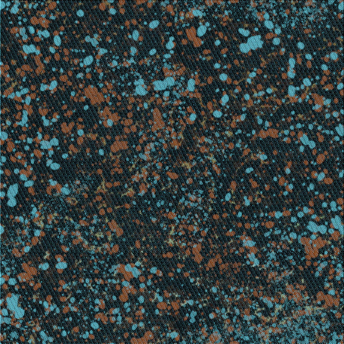 Round Patterned Midnight Gray Rug, pat3012lblu