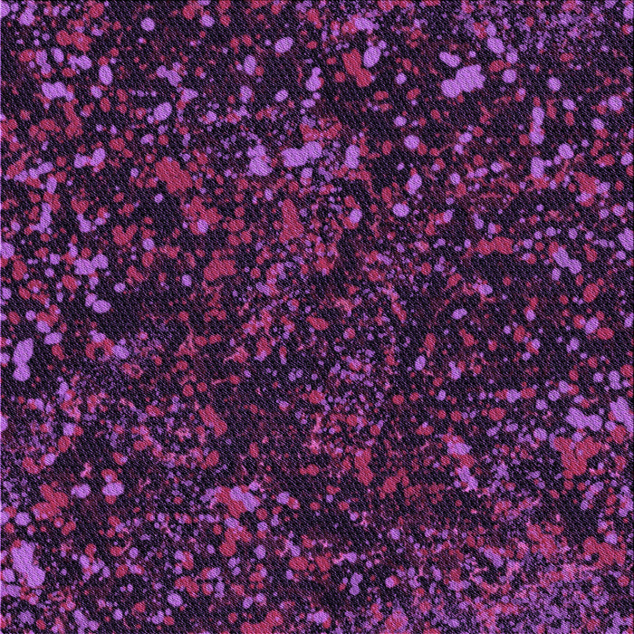 Round Patterned Purple Lily Purple Rug, pat3012pur